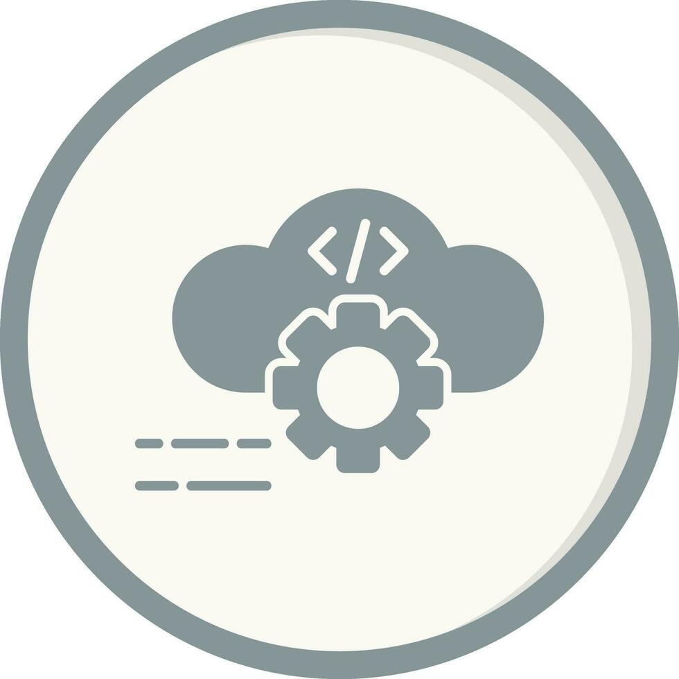 icono de vector de computación en la nube