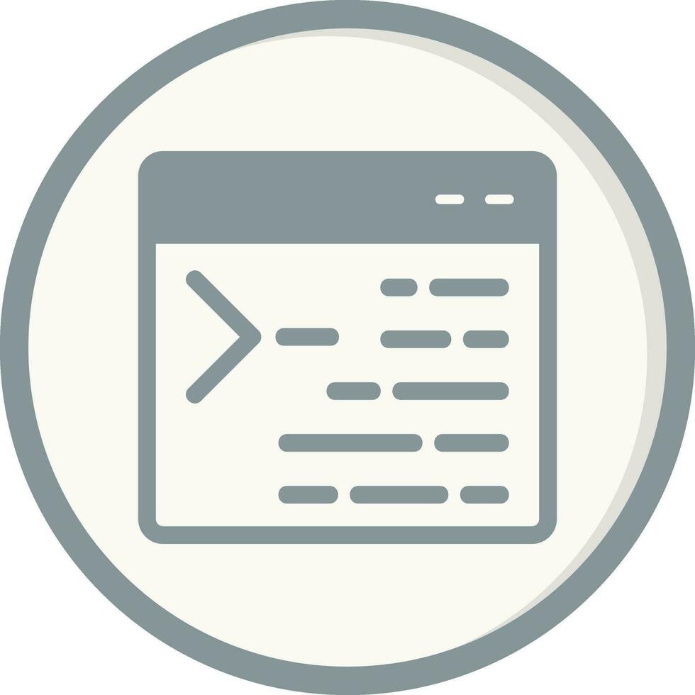 icono de vector de terminal de código
