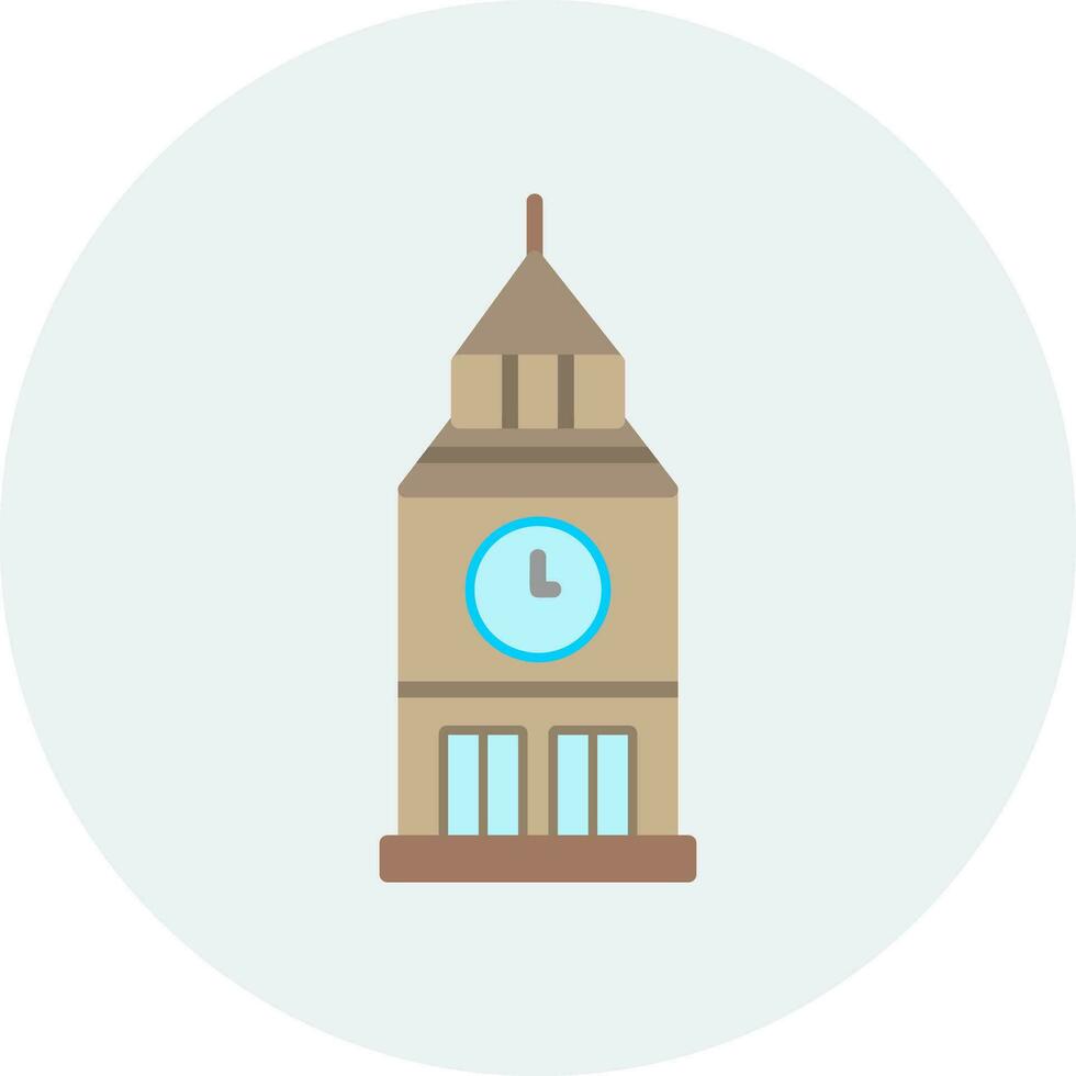 Clock Tower Vector Icon