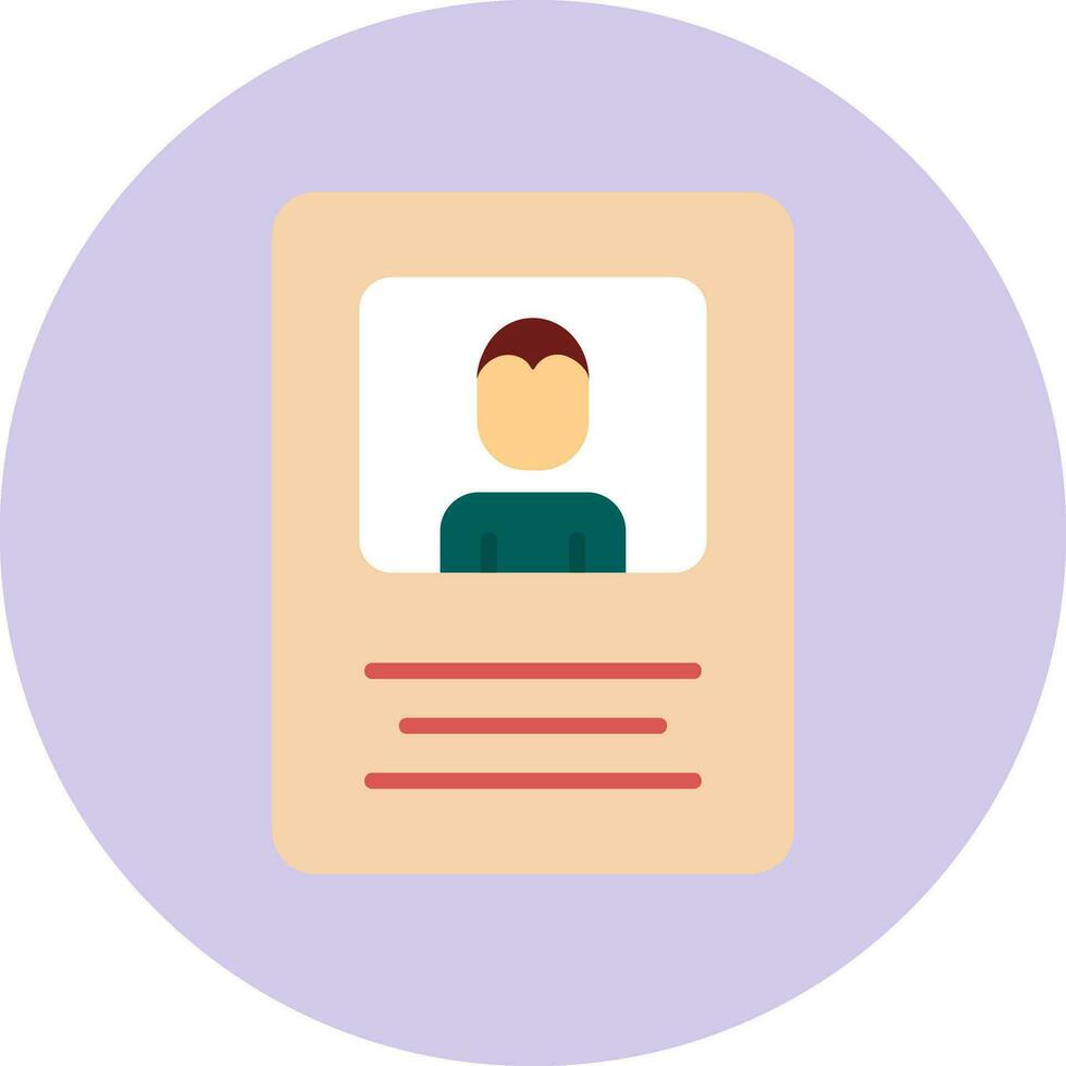 Name Tag Vector Icon