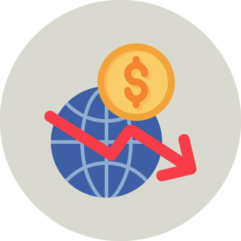 global crisis vector icono