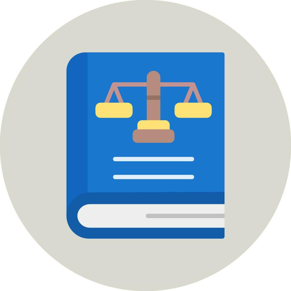 Law Book Vector Icon