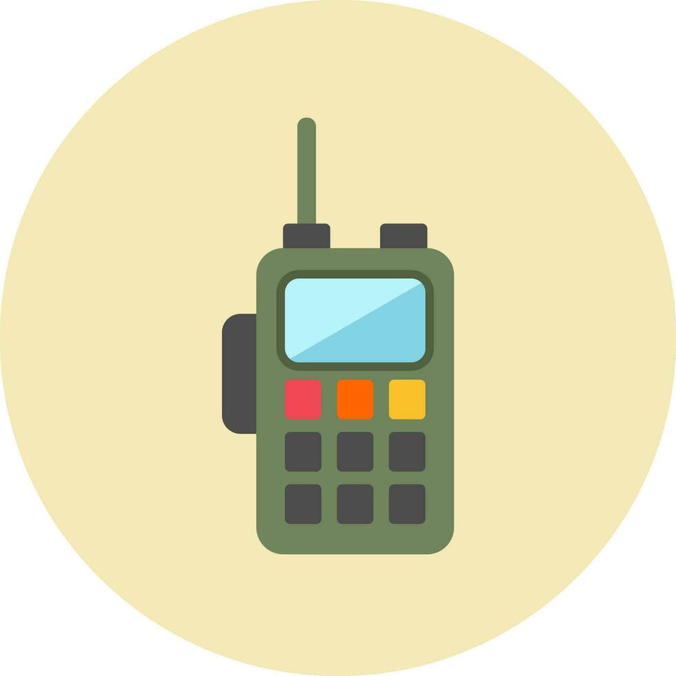 icono de vector de walkie-talkie