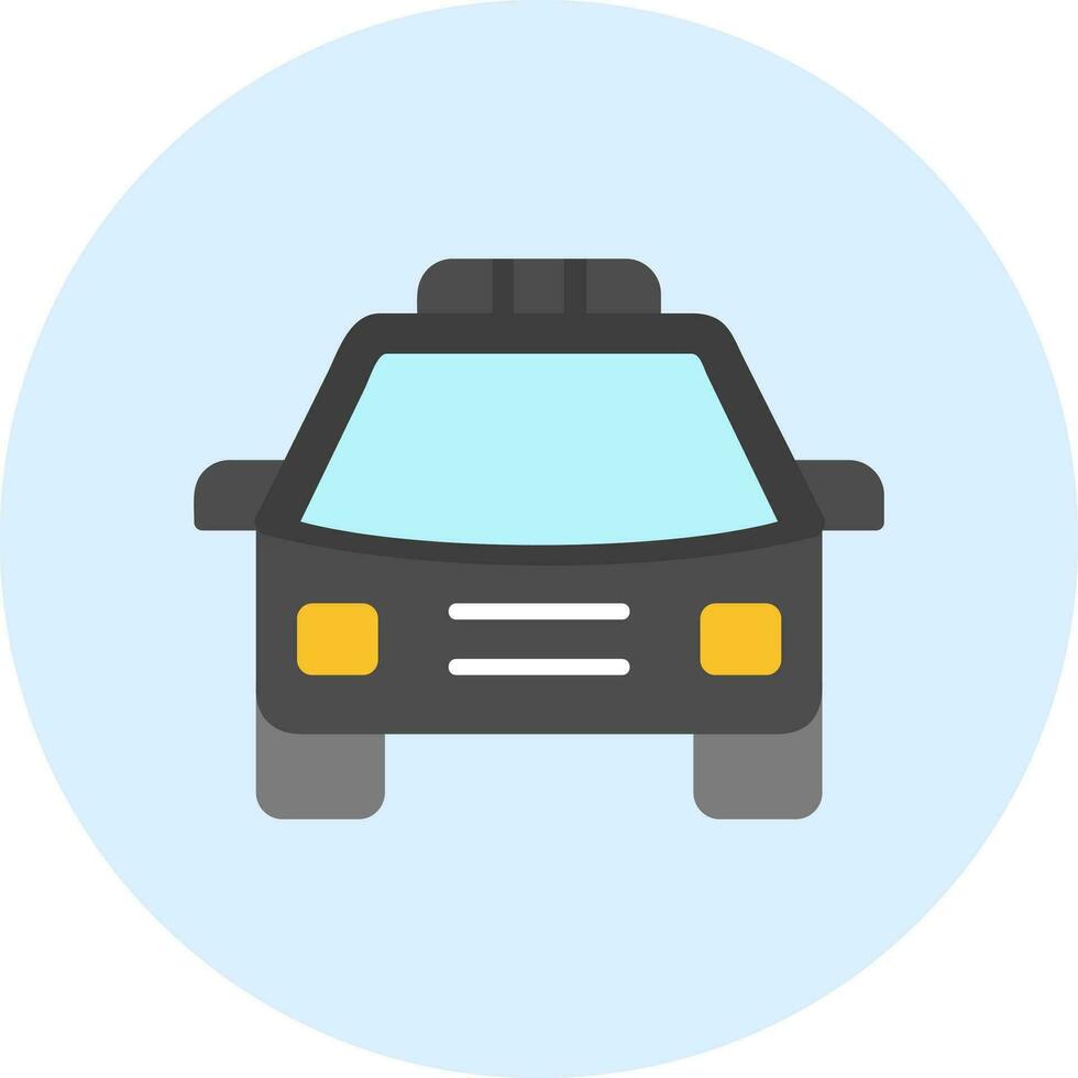 icono de vector de coche de policía