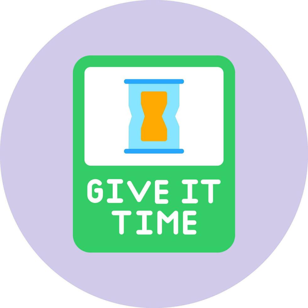 Give It Time Vector Icon