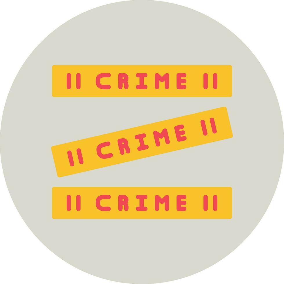 crimen escena vector icono