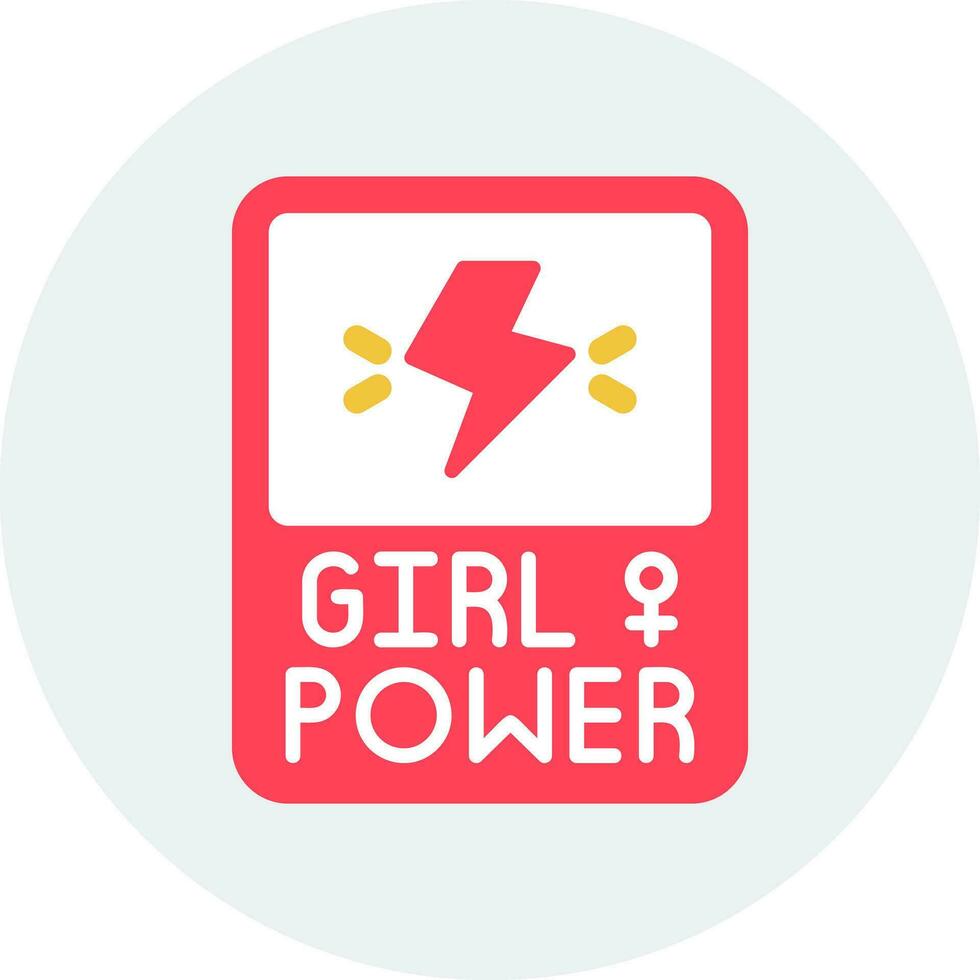 Girl Power Vector Icon