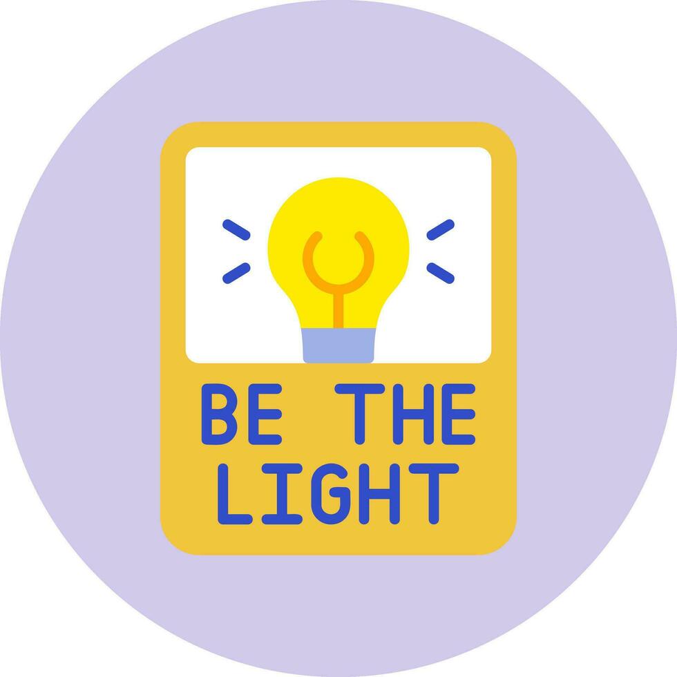 Be The Light Vector Icon