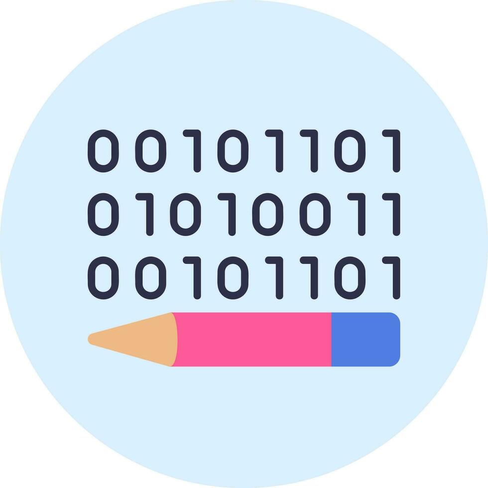 Binary Code Vector Icon