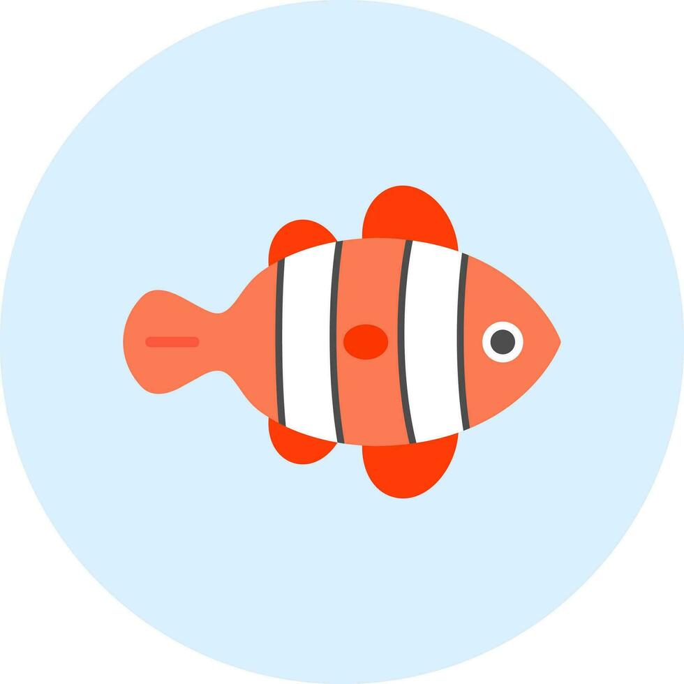 Clown Fish Vector Icon