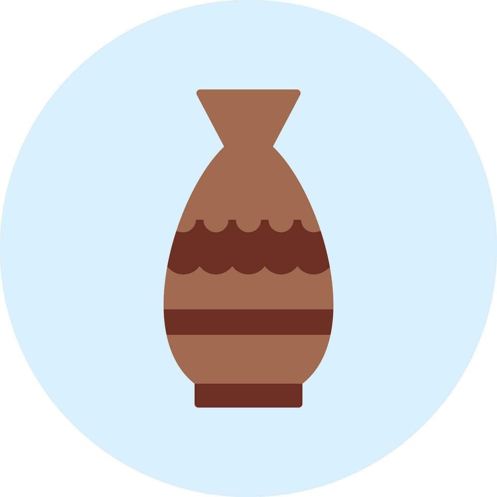 icono de vector de florero