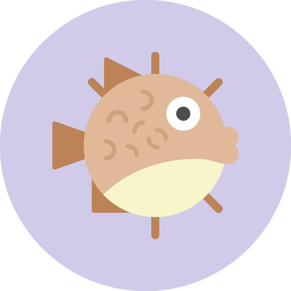 Puffer Fish Vector Icon