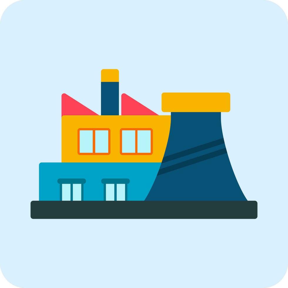 Factory Plant Vector Icon