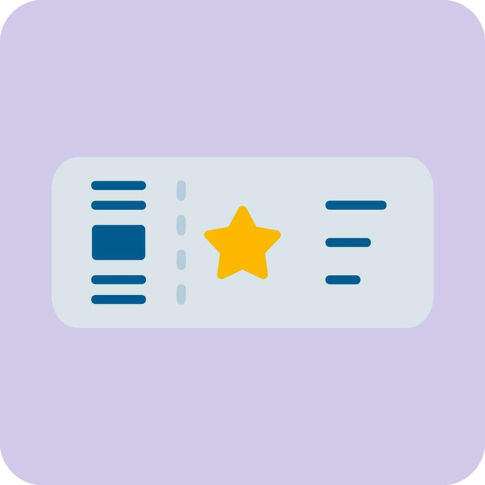 Ticket Vector Icon