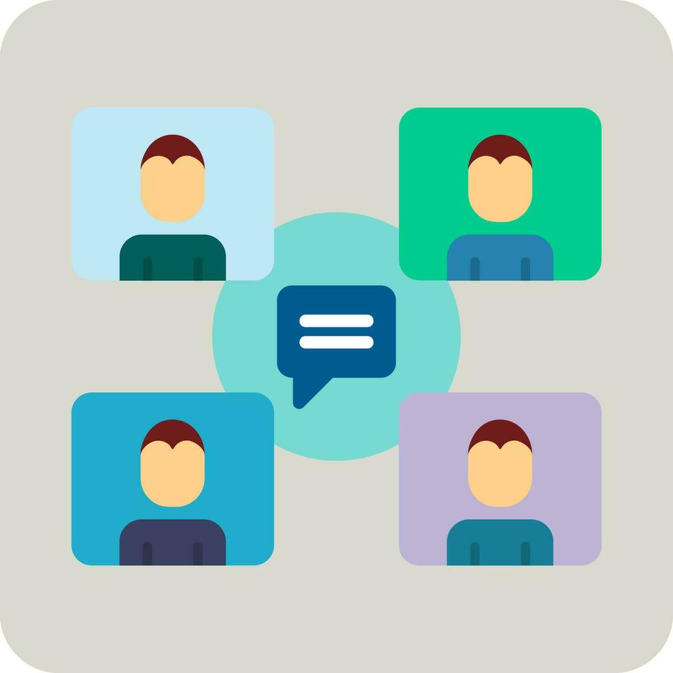 Group Chat Vector Icon