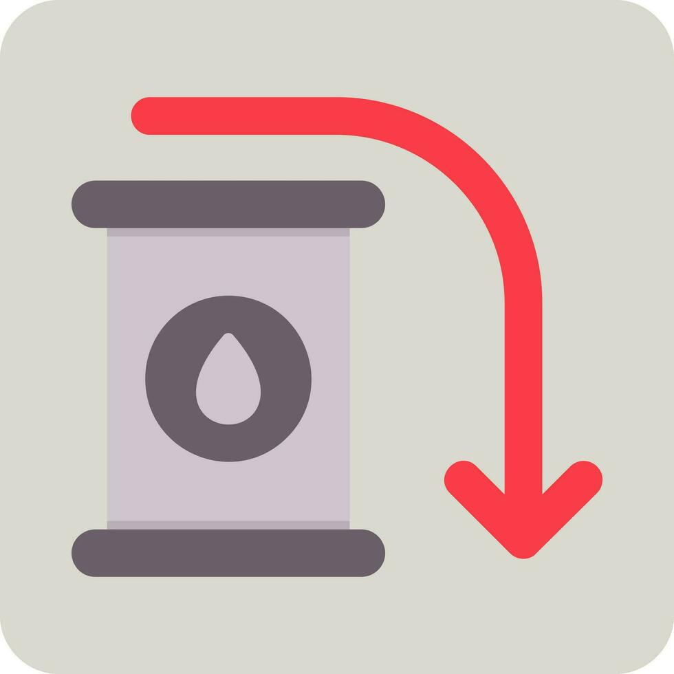 Oil Down Vector Icon