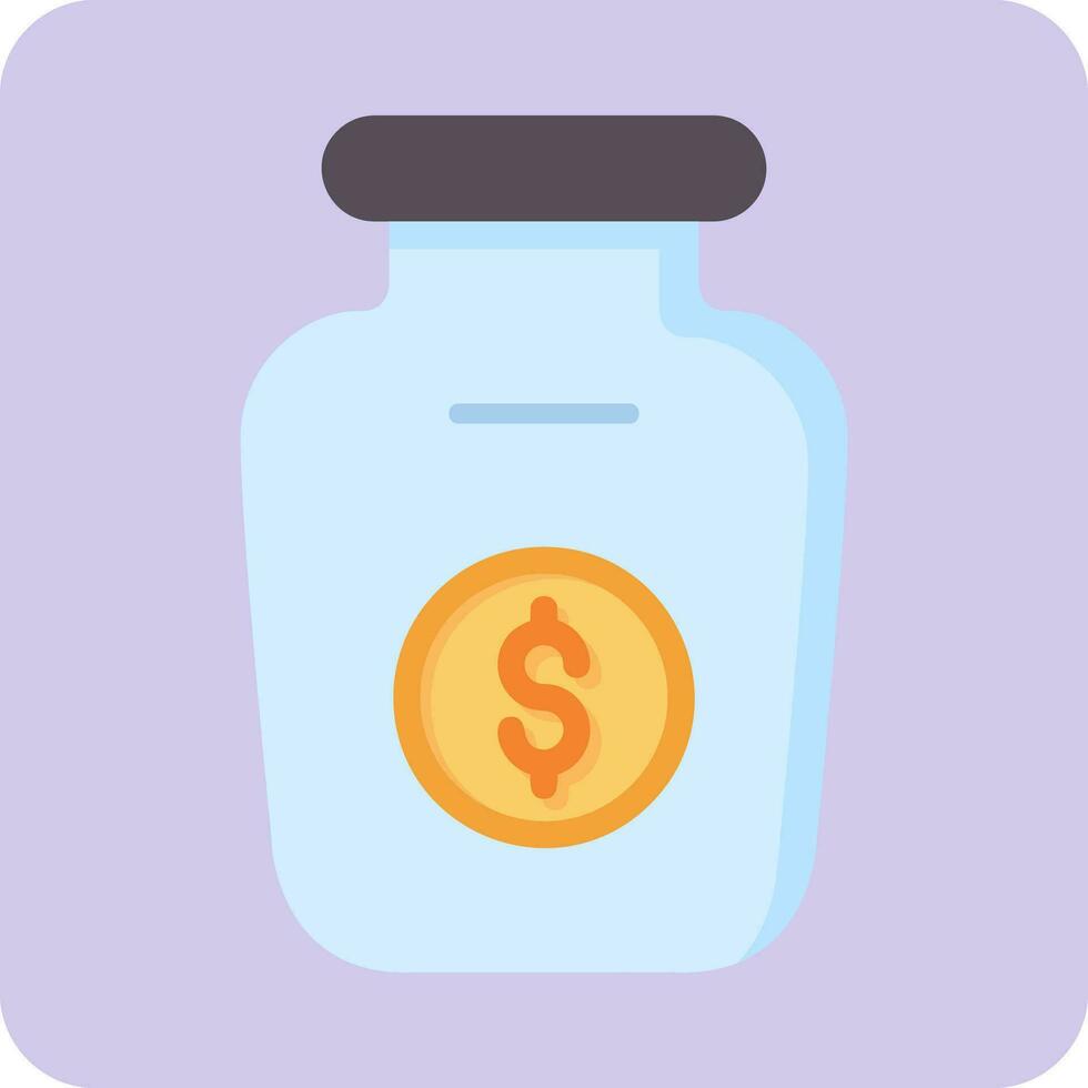 Money Jar Vector Icon