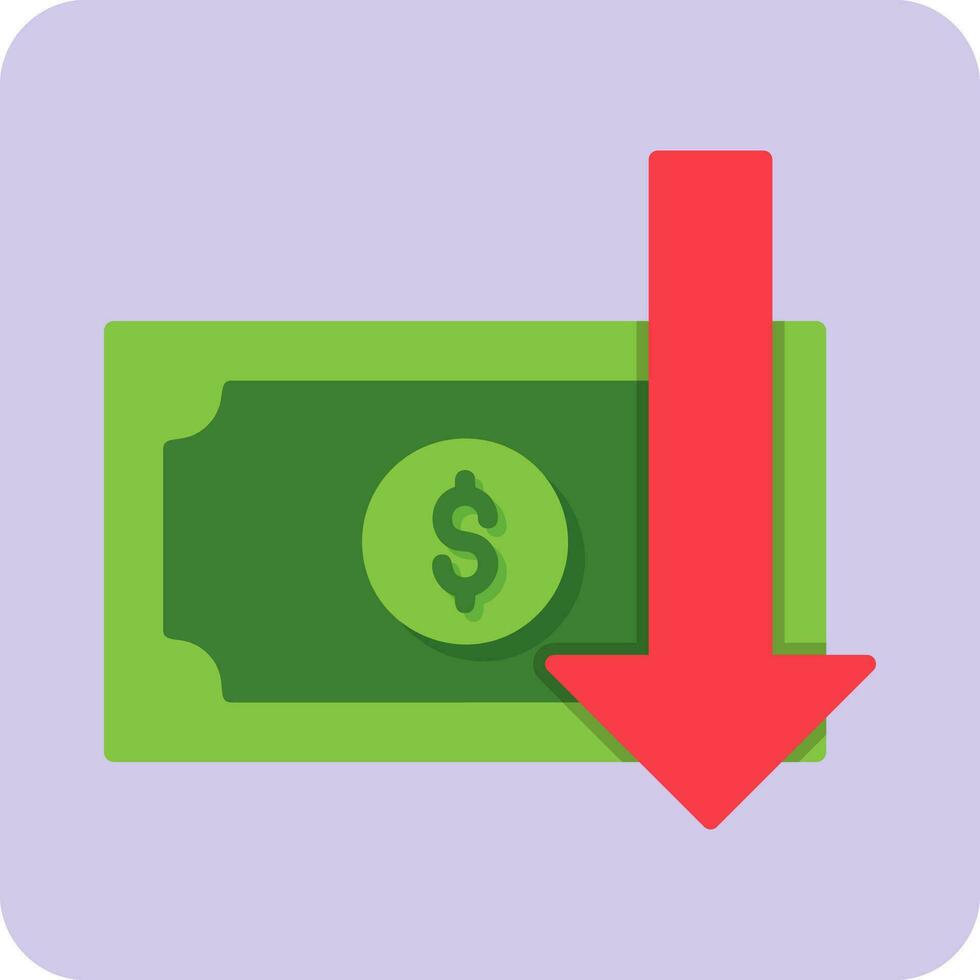 Money Loss Vector Icon