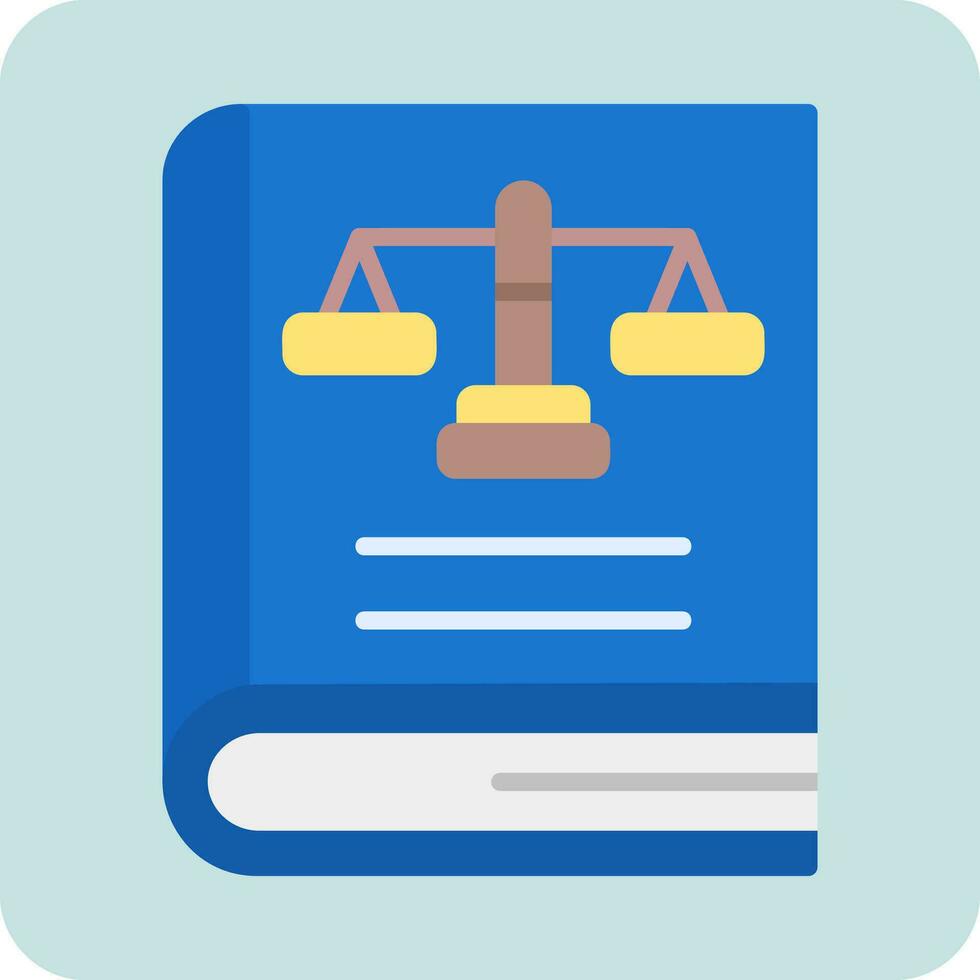 Law Book Vector Icon