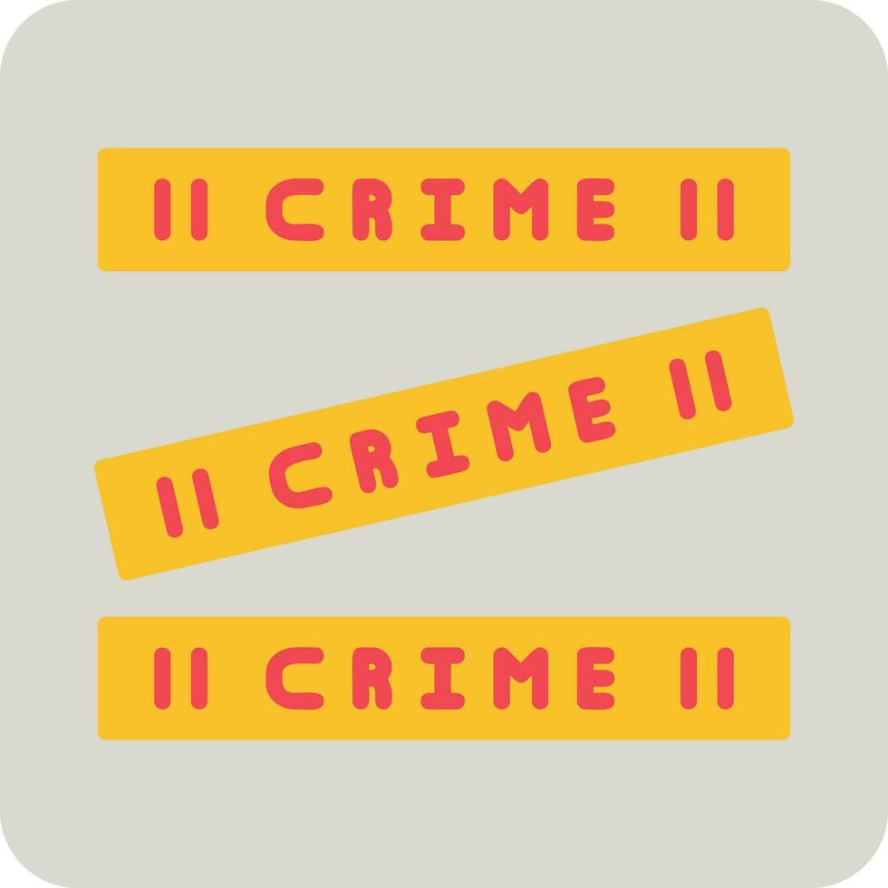 crimen escena vector icono