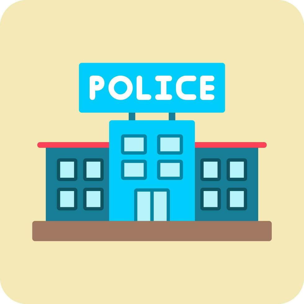 Police Station Vector Icon