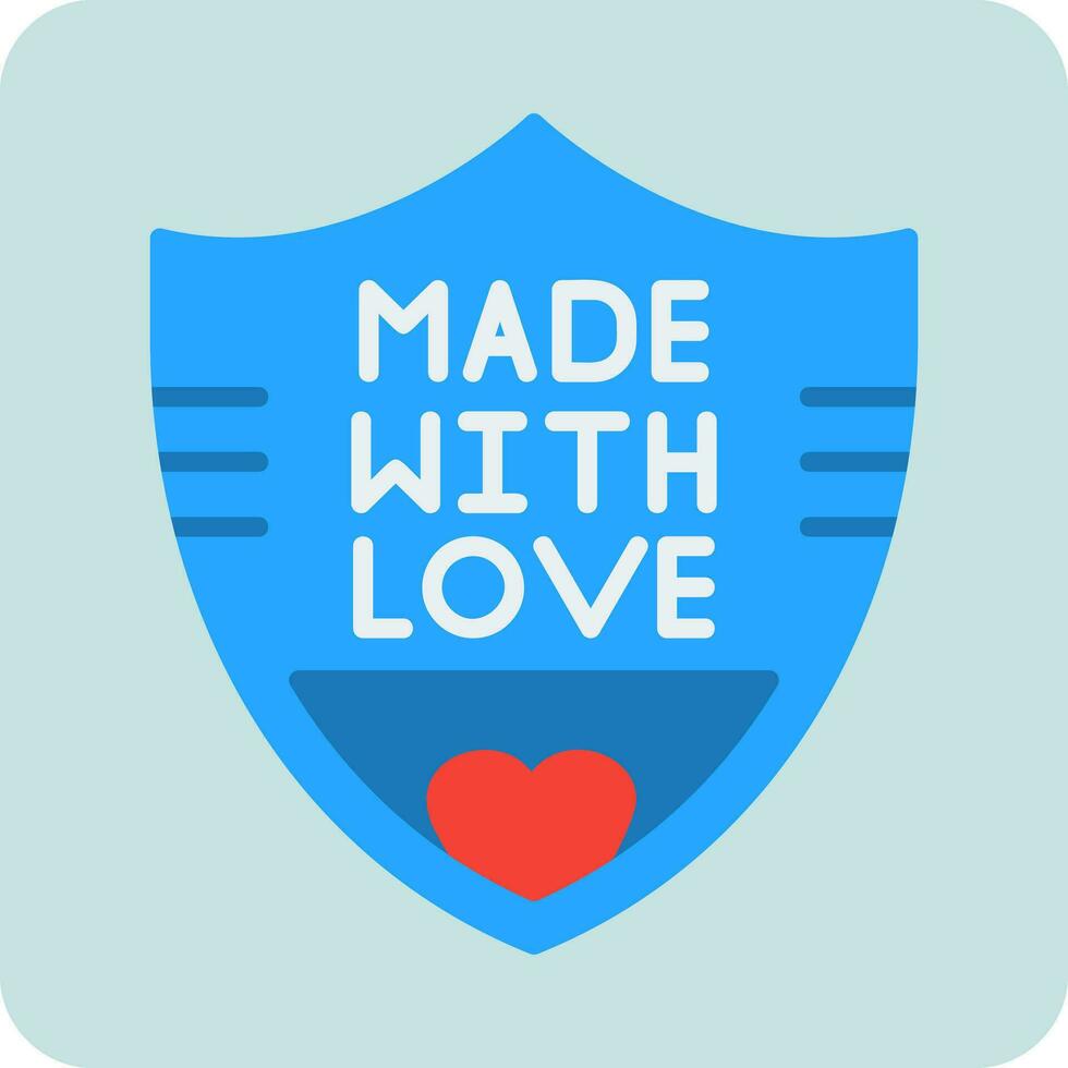 Made With Love Vector Icon