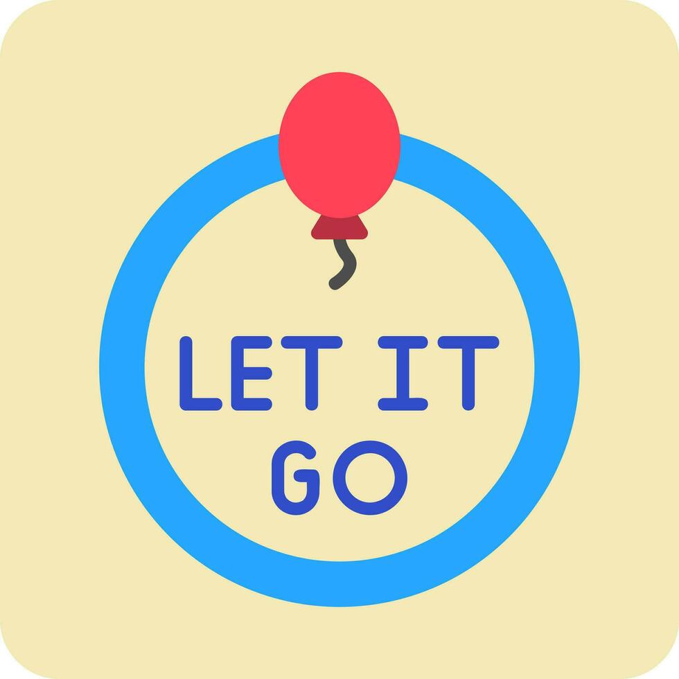 Let It Go Vector Icon
