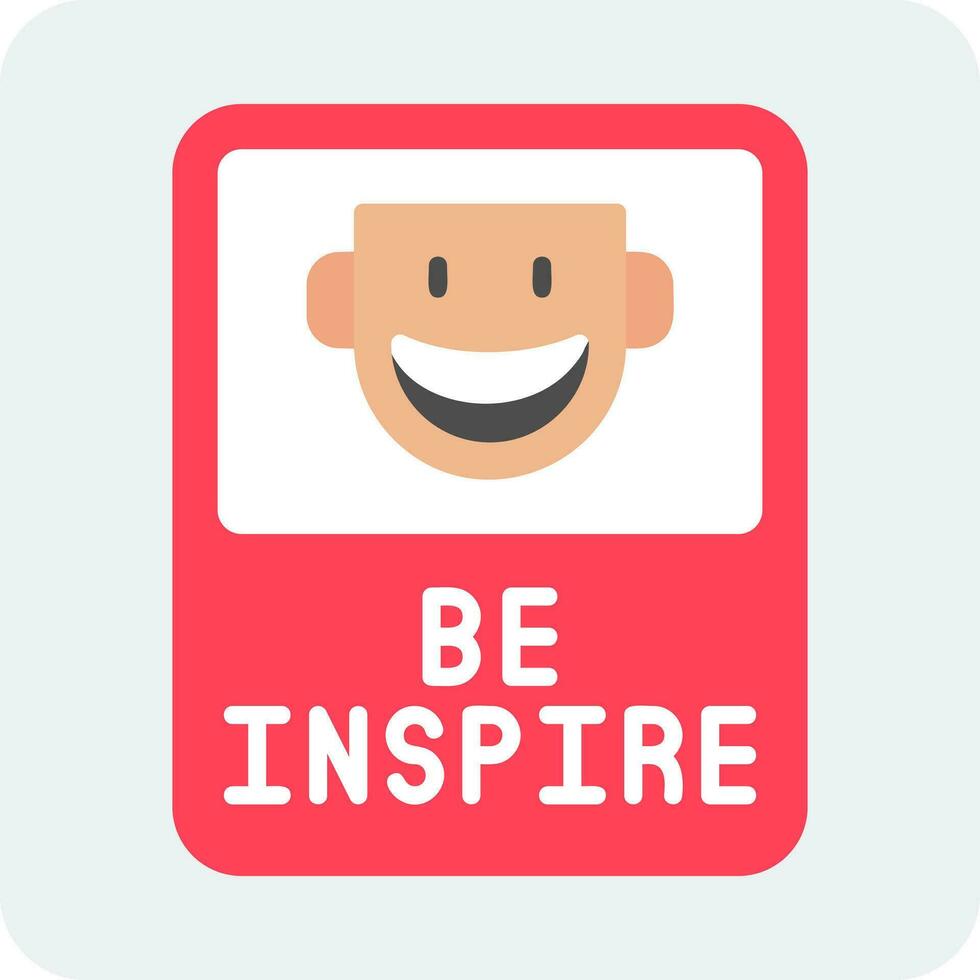 ser inspirado vector icono