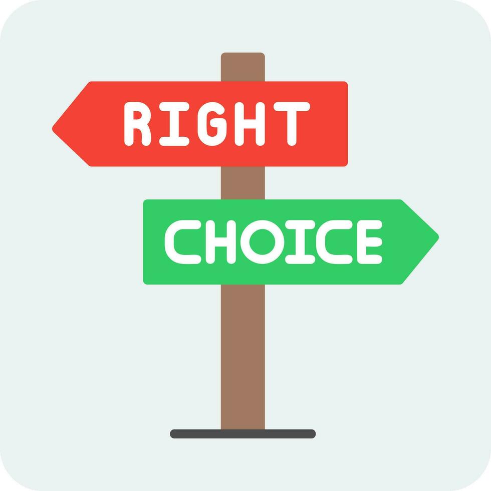 Right Choice Vector Icon