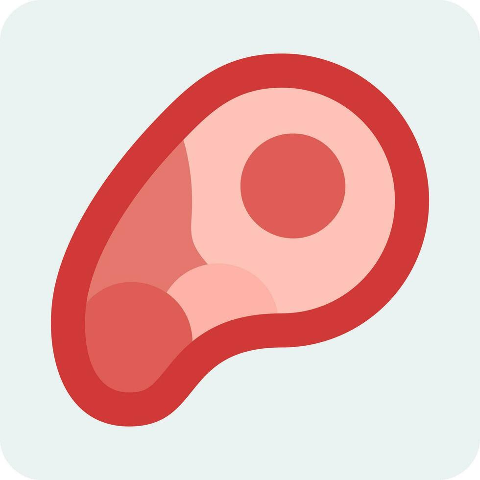 icono de vector de carne