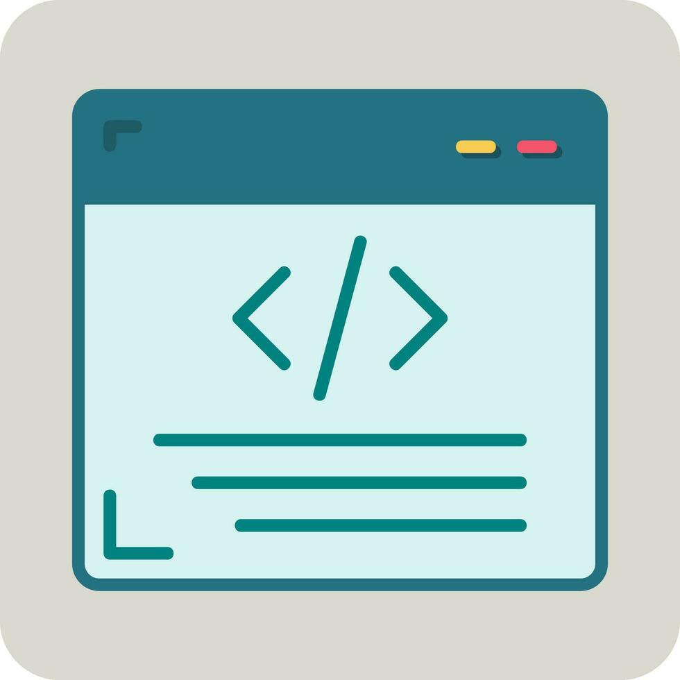 icono de vector de programación web