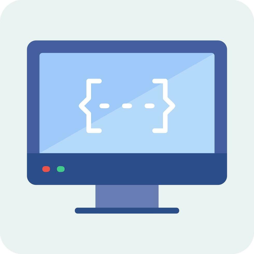 Monitor Screen Vector Icon