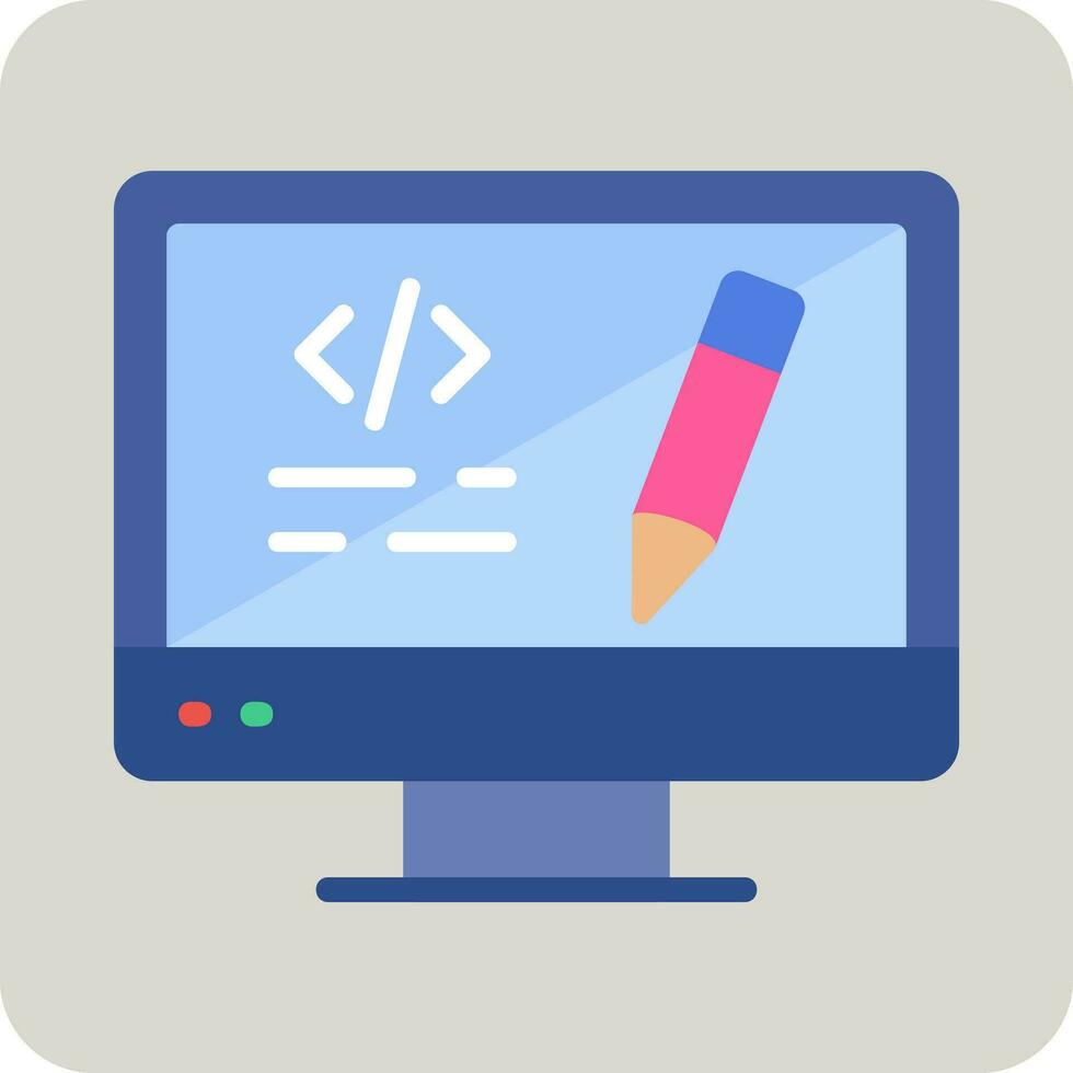 Edit Code Vector Icon