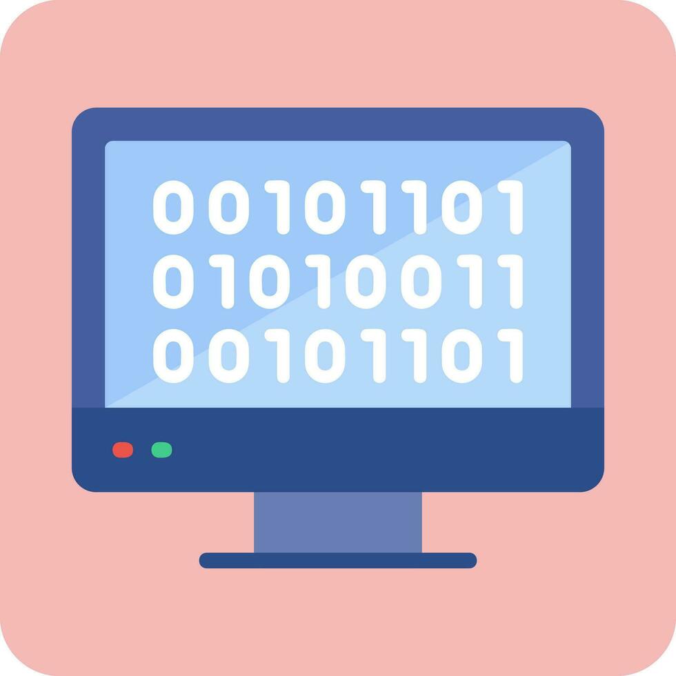 Binary Code Vector Icon