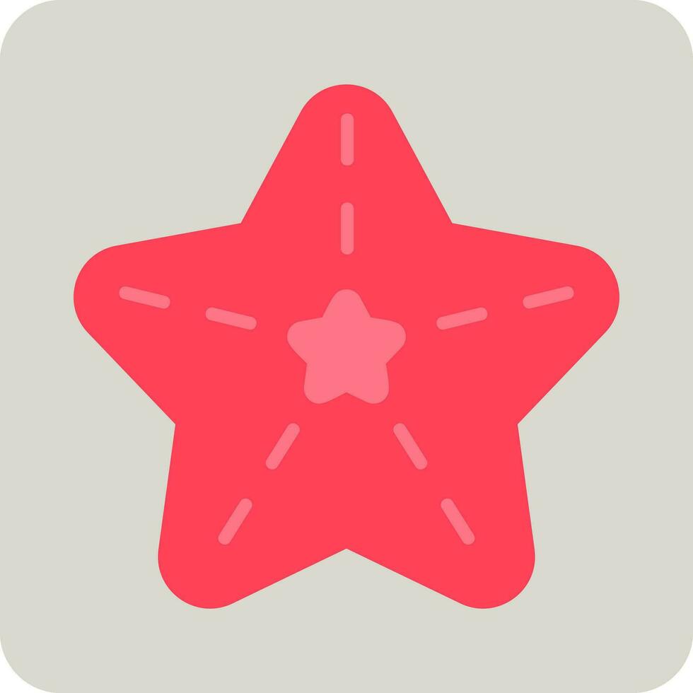 icono de vector de estrella de mar