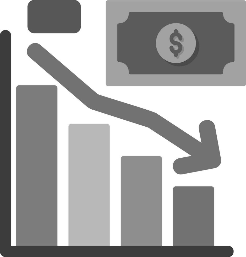 Down Graphic Vector Icon