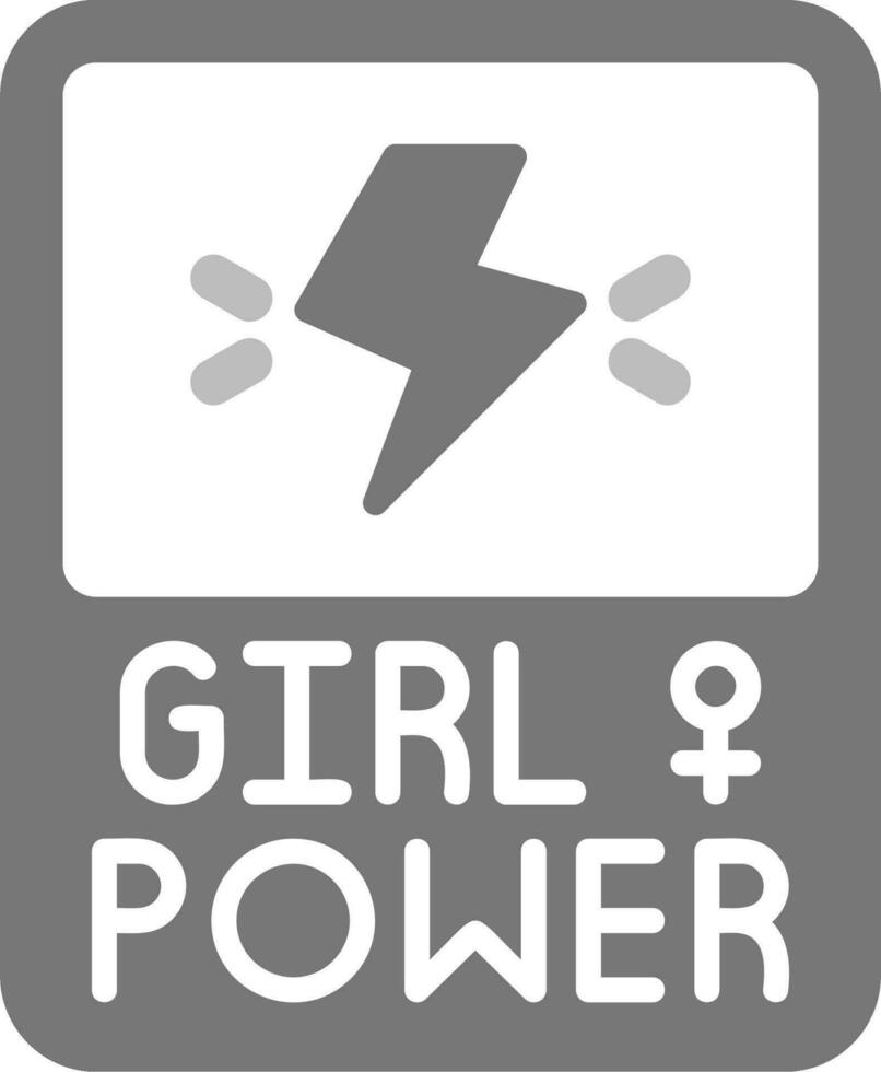 Girl Power Vector Icon