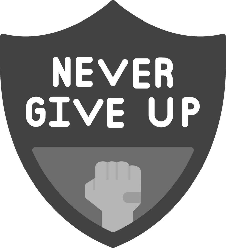 Never Give Up Vector Icon