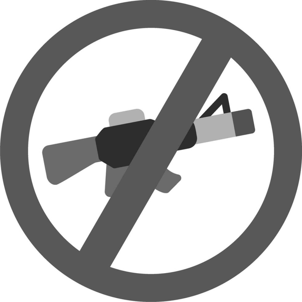 No Rifle Vector Icon