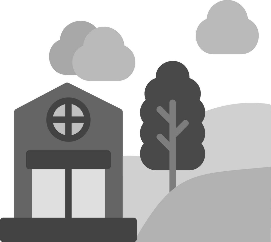 Forest House Vector Icon