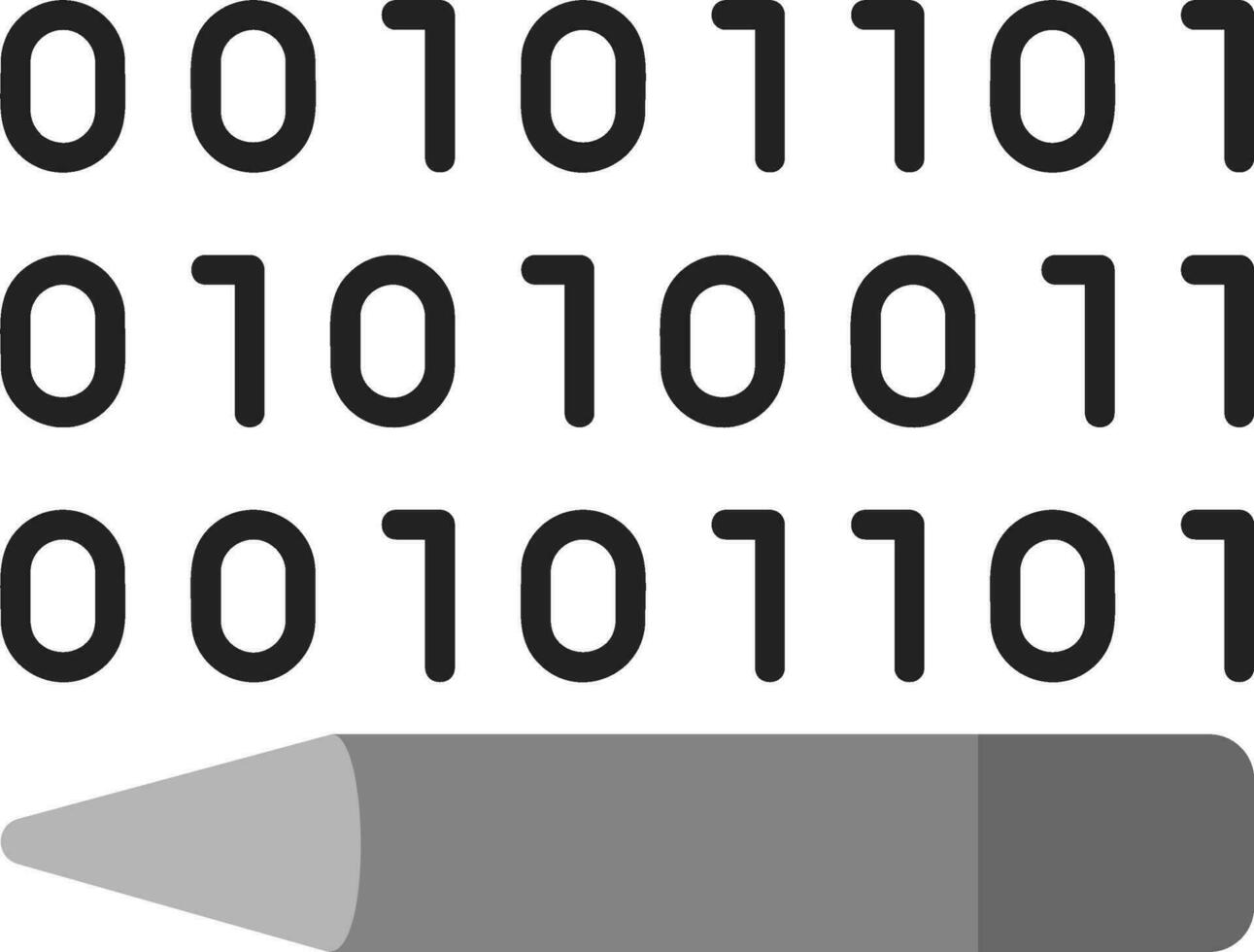 Binary Code Vector Icon