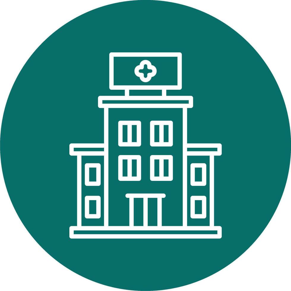 Hospital Building Vector Icon