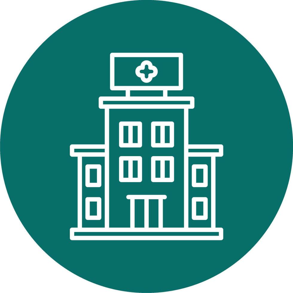 Hospital Building Vector Icon