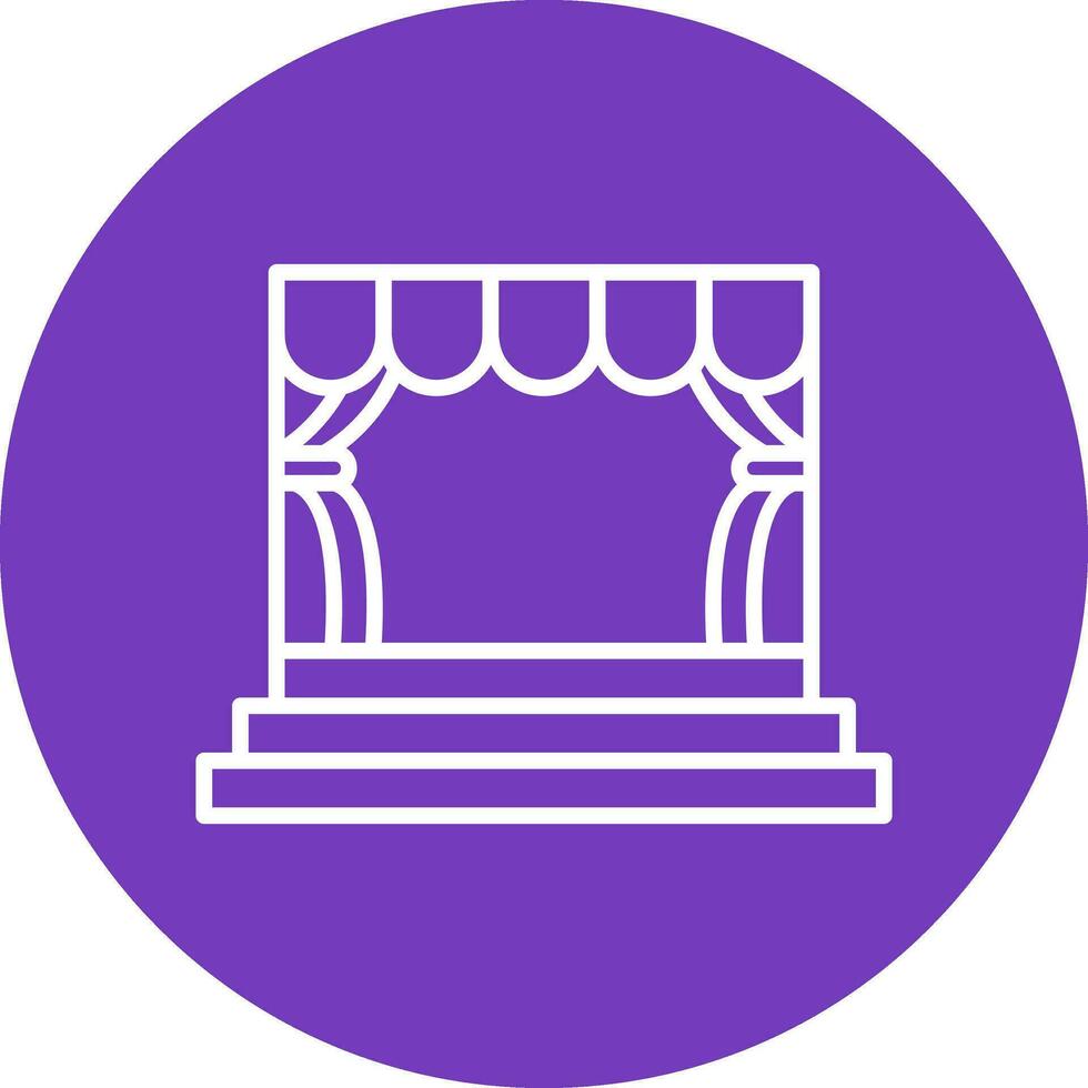 Stage Vector Icon