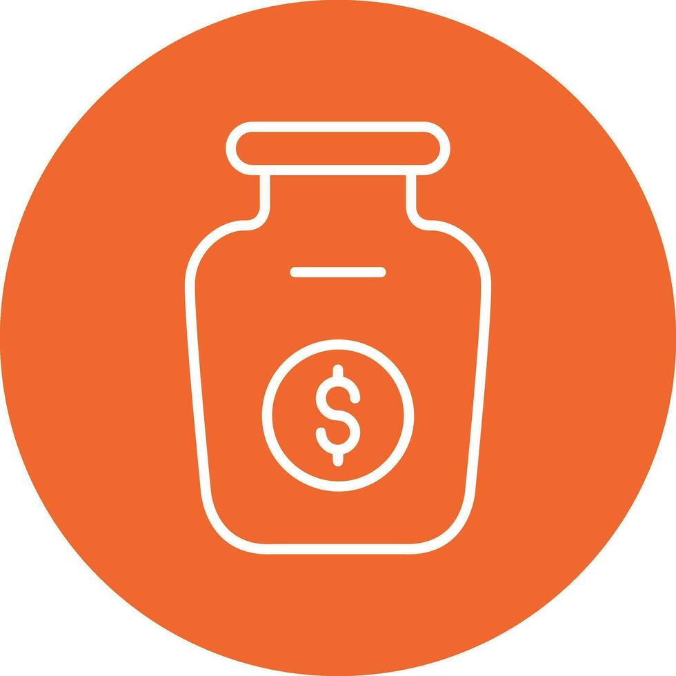 Money Jar Vector Icon