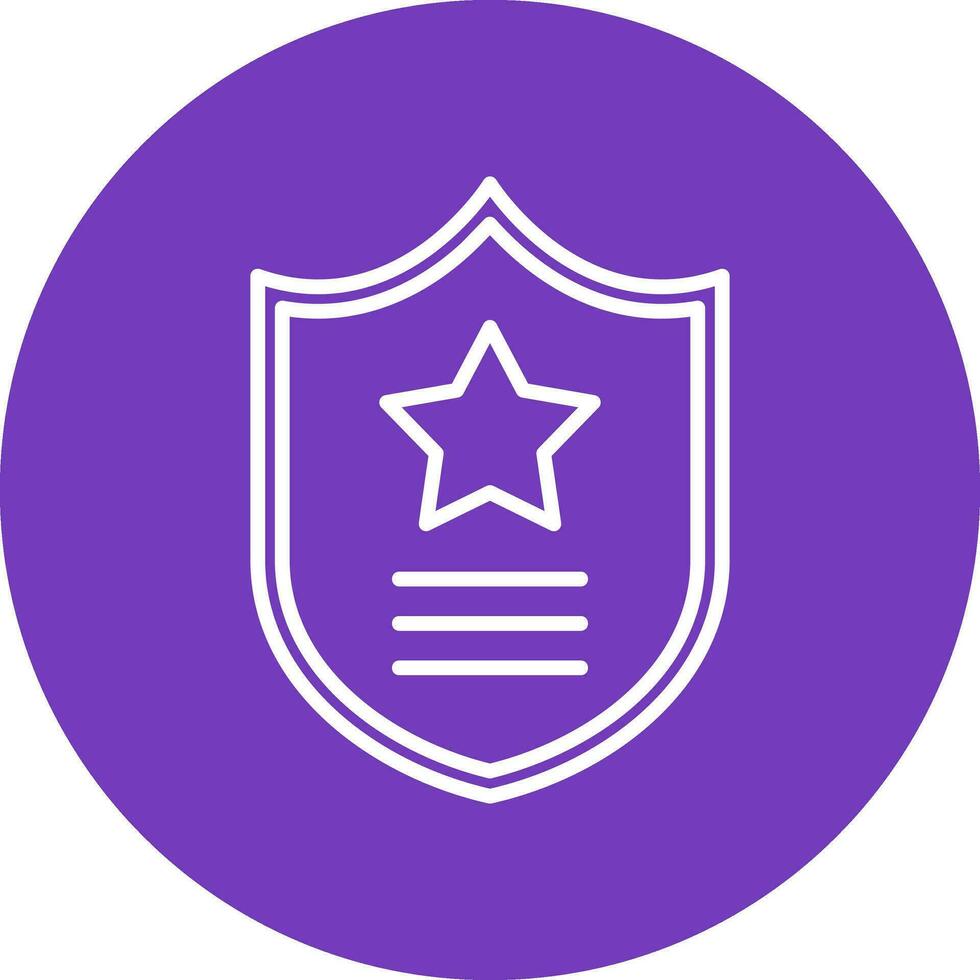 Police Badge Vector Icon