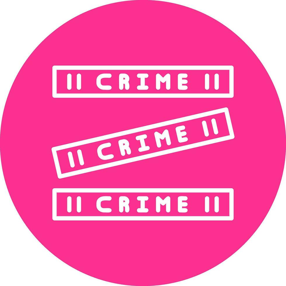 crimen escena vector icono