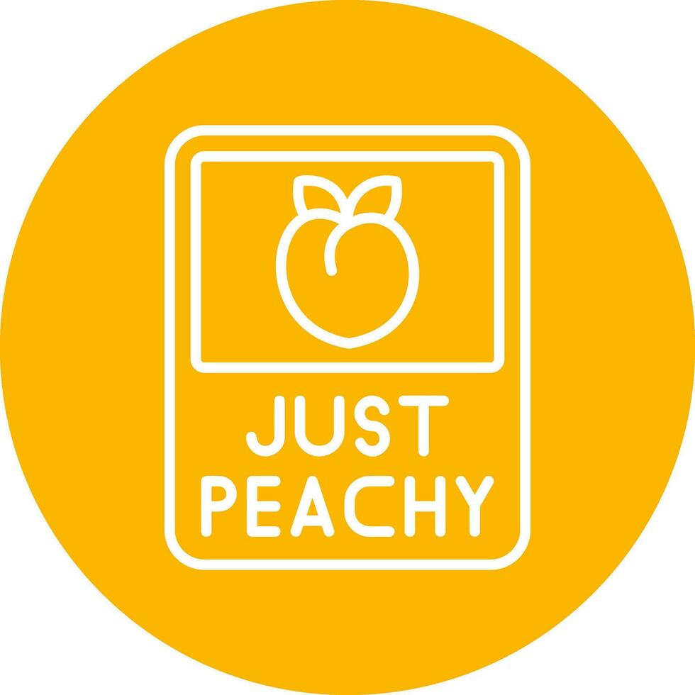 Just Peachy Vector Icon