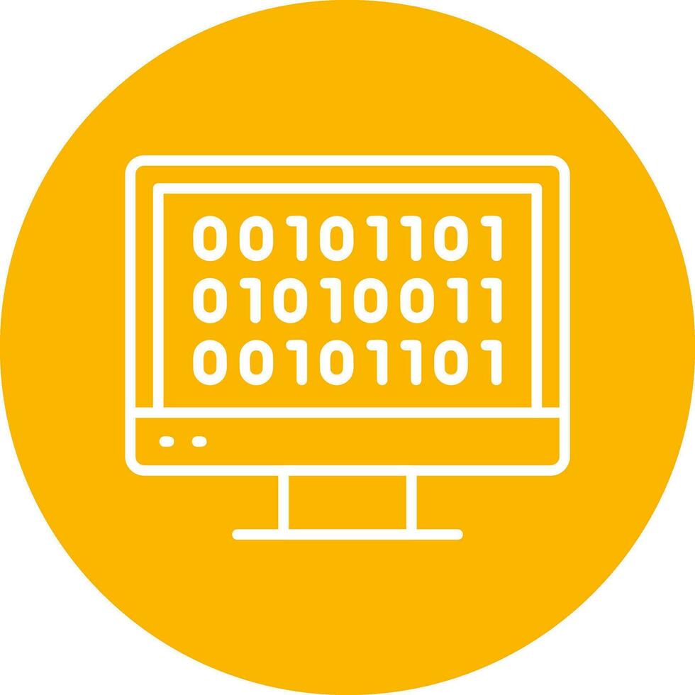 Binary Code Vector Icon
