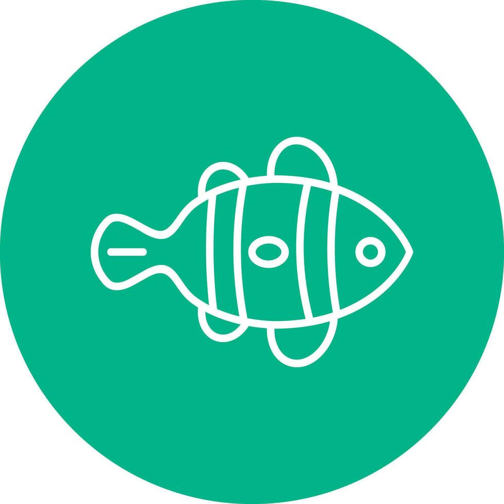 Clown Fish Vector Icon